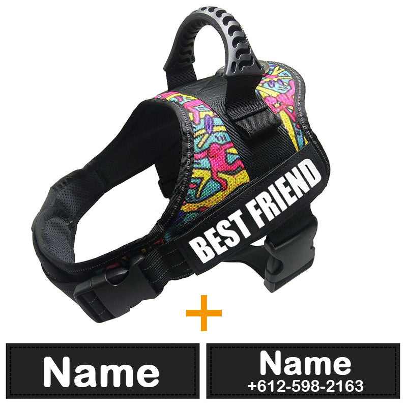 Dog Harness ID Tag Custom Harness